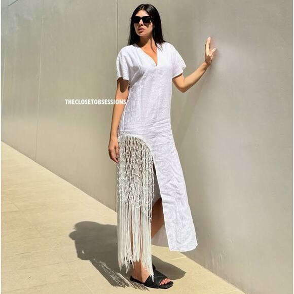 ZARA BLOGGER FAVE!!! Linen Midi Dress NWT LAST ONE!!! - Picture 4 of 16